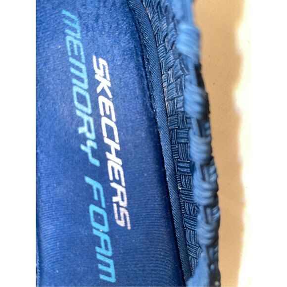 Skechers Synergy Sunday Stroll “Mary Jane”Memory Foam Shoe/Sandal Navy Blue Size - Picture 7 of 9